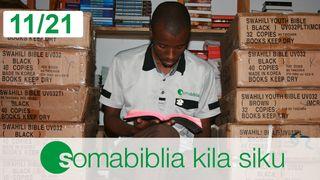 Soma Biblia Kila Siku Novemba 2021 Ufunuo 14:12 Swahili Revised Union Version
