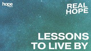Lessons to Live By Exodus 20:1-17 New Living Translation