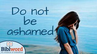 Do Not Be Ashamed Acts 5:41 New International Version (Anglicised)