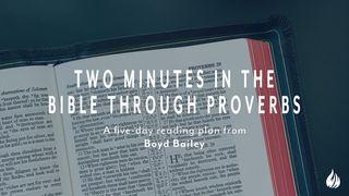 Two Minutes in the Bible Through Proverbs Proverbi 1:5 La Sacra Bibbia Versione Riveduta 2020 (R2)
