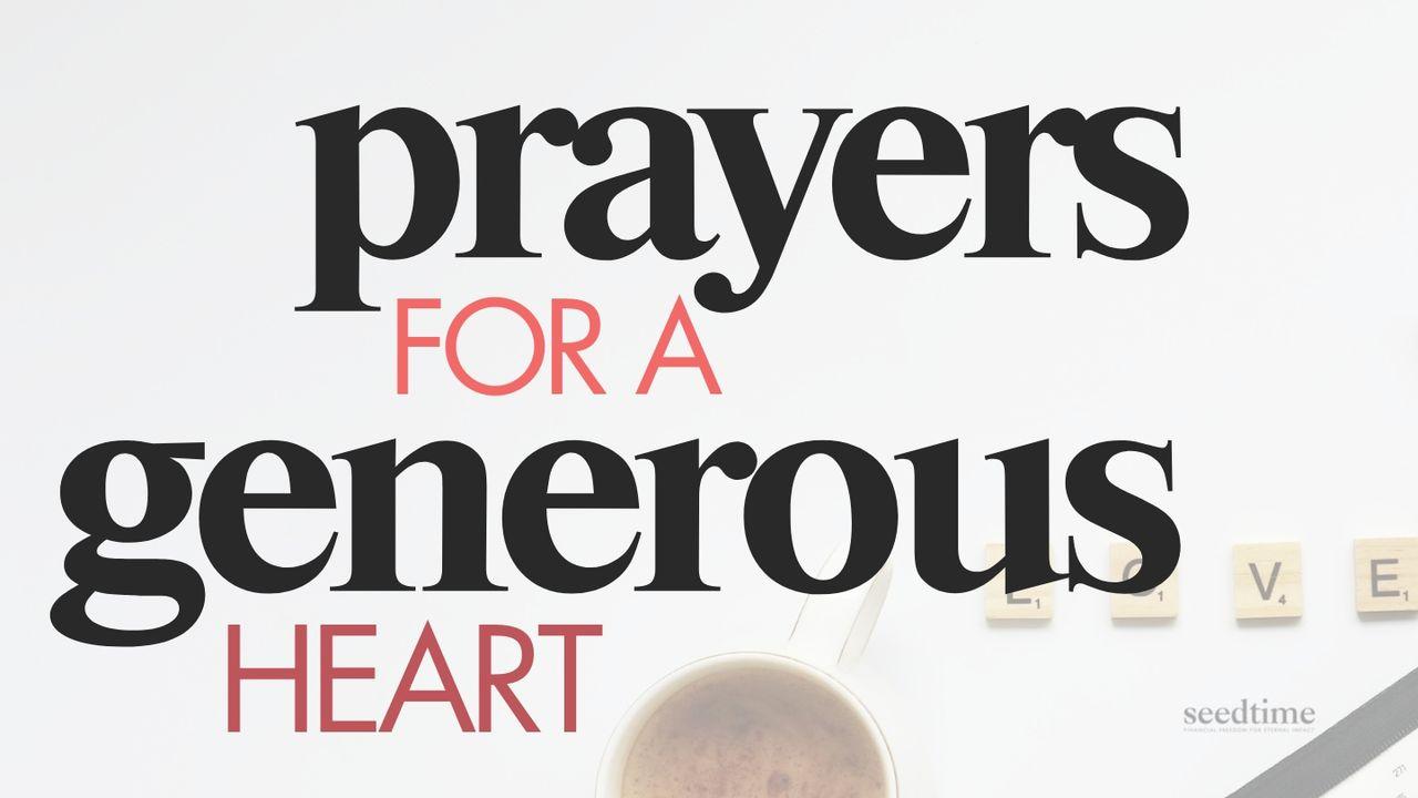 Prayers for a Generous Heart