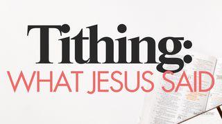 Tithing: What Jesus Said About Tithes Mark 12:41 New International Version