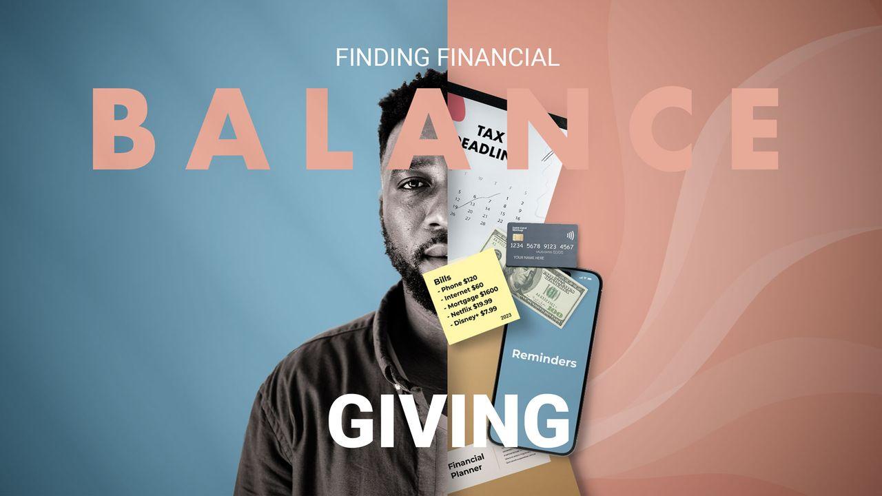 Finding Financial Balance: Giving