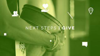 NEXT STEPS: Give Luke 16:10-13 The Message