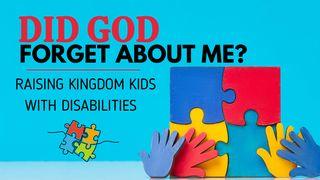 Did God Forget About Me?-Raising Children With Disabilities. Ecclesiastes 9:7-10 The Message