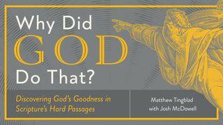 Why Did God Do That? Discovering God’s Goodness in the Hard Passages of Scripture Judges 11:31 Good News Translation (US Version)
