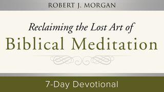 Reclaiming The Lost Art Of Biblical Meditation 2 Corinthians 2:5-11 New International Version