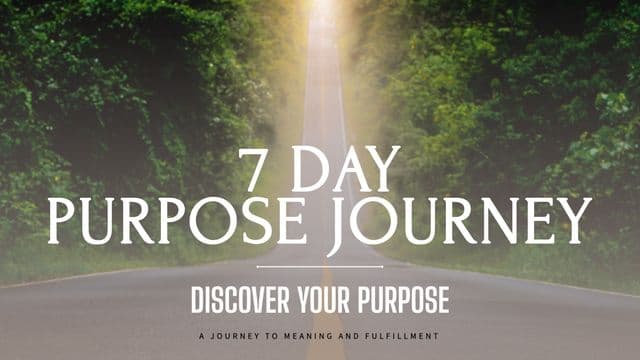 7 DAY PURPOSE JOURNEY