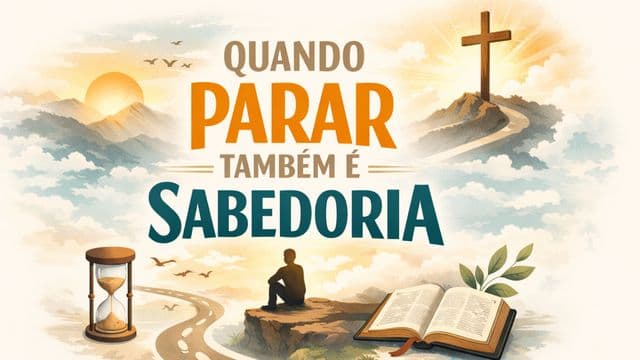 Quando Parar Também é Sabedoria