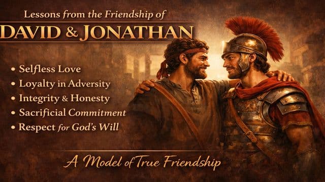 LESSONS FROM the RELATIONSHIP BETWEEN DAVID and JONATHAN