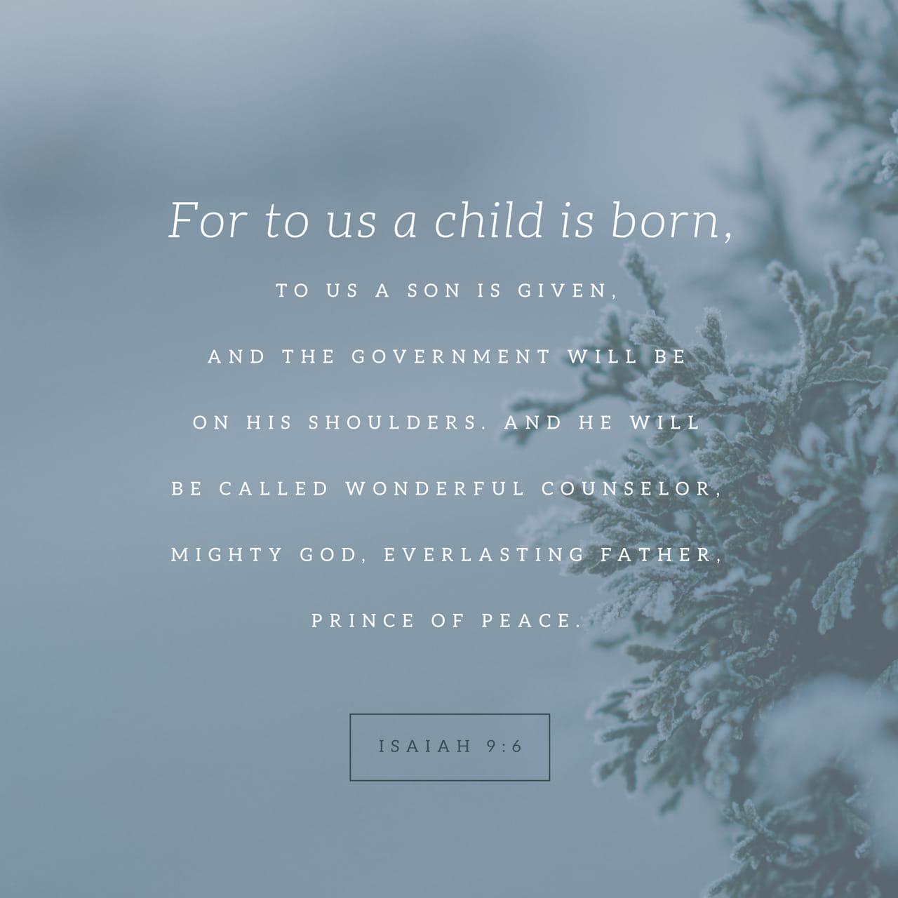 Bible Verse of the Day - day 160 - image 25557 (Isaiah 9:6)