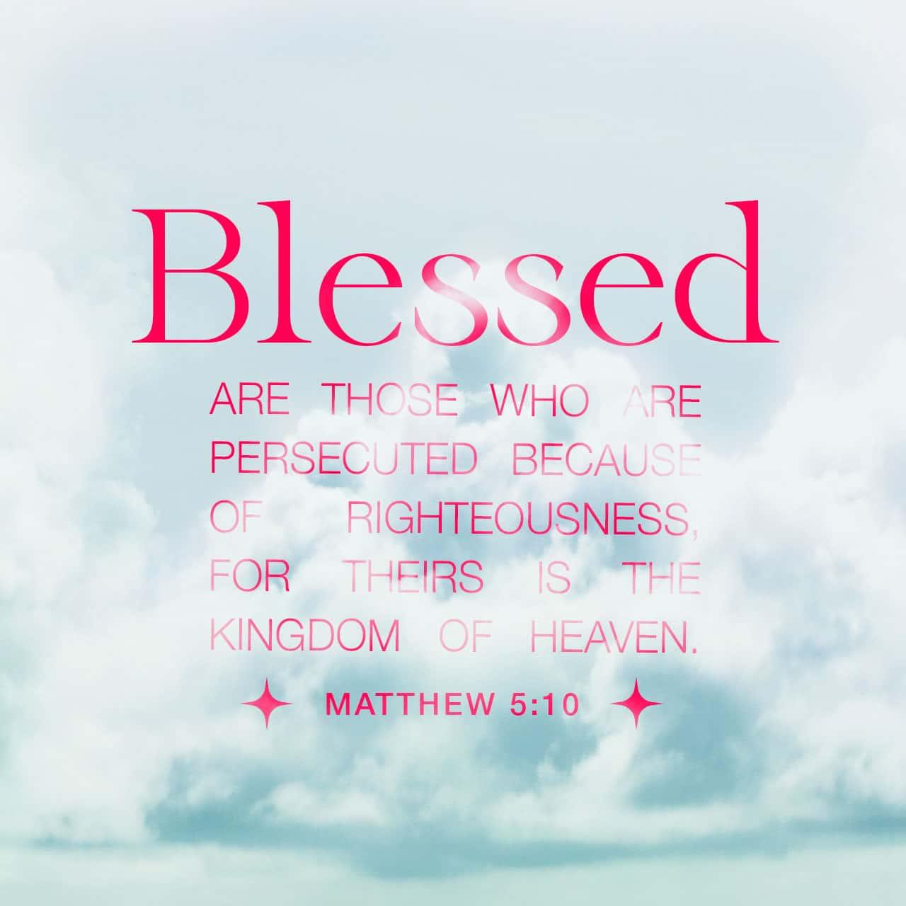Bible Verse of the Day - day 84 - image 68517 (Matthew 5:10)