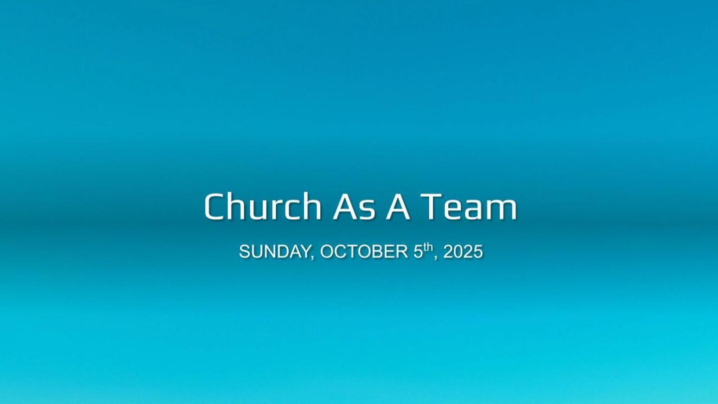 Church As A Team