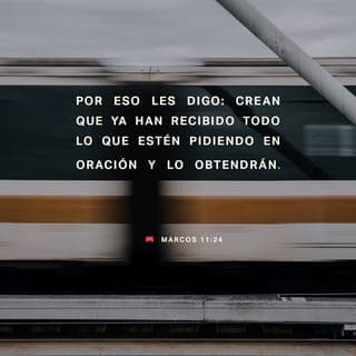 Marcos 11:23-24 - Les aseguro que, si tienen confianza y no dudan del poder de Dios, todo lo que pidan en sus oraciones sucederá. Si le dijeran a esta montaña: “Quítate de aquí y échate en el mar”, así sucedería. Solo deben creer que ya está hecho lo que han pedido.