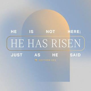 Matthew 28:6 - He is not here; for he is risen, even as he said. Come, see the place where the Lord lay.
