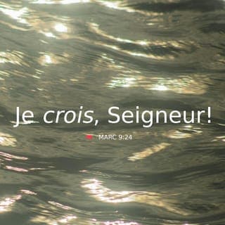 Marc 9:24 - Aussitôt, le père de l'enfant s'écria : « Je crois, aide-moi, car j'ai de la peine à croire ! »
Jésus est aux prises avec une situation difficile : même ses disciples n'ont rien pu faire pour guérir un enfant épileptique. Jésus leur reproche d'avoir une prière qui manque de foi et qui ne s'attend pas à la puissance de Dieu. Jésus insiste, auprès du père de l'enfant et auprès des disciples, sur la nécessité d'une foi véritable pour voir Dieu accomplir de très grandes choses (v. 23 ; ). Jésus aide ce père à exprimer une foi personnelle. Sa prière est un appel au secours : Dieu l'entend.