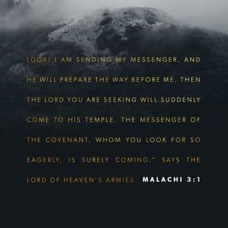 Malachi 3:1-12 - “Behold, I send my messenger, and he will prepare the way before me. And the Lord whom you seek will suddenly come to his temple; and the messenger of the covenant in whom you delight, behold, he is coming, says the LORD of hosts. But who can endure the day of his coming, and who can stand when he appears? For he is like a refiner’s fire and like fullers’ soap. He will sit as a refiner and purifier of silver, and he will purify the sons of Levi and refine them like gold and silver, and they will bring offerings in righteousness to the LORD. Then the offering of Judah and Jerusalem will be pleasing to the LORD as in the days of old and as in former years.
“Then I will draw near to you for judgment. I will be a swift witness against the sorcerers, against the adulterers, against those who swear falsely, against those who oppress the hired worker in his wages, the widow and the fatherless, against those who thrust aside the sojourner, and do not fear me, says the LORD of hosts.

“For I the LORD do not change; therefore you, O children of Jacob, are not consumed. From the days of your fathers you have turned aside from my statutes and have not kept them. Return to me, and I will return to you, says the LORD of hosts. But you say, ‘How shall we return?’ Will man rob God? Yet you are robbing me. But you say, ‘How have we robbed you?’ In your tithes and contributions. You are cursed with a curse, for you are robbing me, the whole nation of you. Bring the full tithe into the storehouse, that there may be food in my house. And thereby put me to the test, says the LORD of hosts, if I will not open the windows of heaven for you and pour down for you a blessing until there is no more need. I will rebuke the devourer for you, so that it will not destroy the fruits of your soil, and your vine in the field shall not fail to bear, says the LORD of hosts. Then all nations will call you blessed, for you will be a land of delight, says the LORD of hosts.