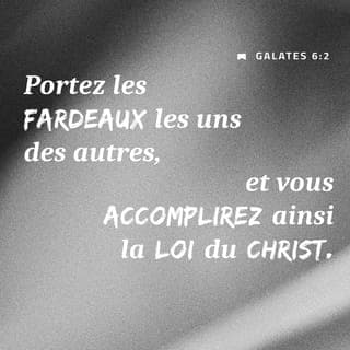 Galates 6:1-10 - Frères, si un homme vient à être surpris en quelque faute, vous qui êtes spirituels, redressez-le avec un esprit de douceur. Prends garde à toi-même, de peur que tu ne sois aussi tenté. Portez les fardeaux les uns des autres, et vous accomplirez ainsi la loi de Christ. Si quelqu’un pense être quelque chose, quoiqu’il ne soit rien, il s’abuse lui-même. Que chacun examine ses propres œuvres, et alors il aura sujet de se glorifier pour lui seul, et non par rapport à autrui; car chacun portera son propre fardeau.
Que celui à qui l’on enseigne la parole fasse part de tous ses biens à celui qui l’enseigne. Ne vous y trompez pas: on ne se moque pas de Dieu. Ce qu’un homme aura semé, il le moissonnera aussi. Celui qui sème pour sa chair moissonnera de la chair la corruption; mais celui qui sème pour l’Esprit moissonnera de l’Esprit la vie éternelle. Ne nous lassons pas de faire le bien; car nous moissonnerons au temps convenable, si nous ne nous relâchons pas. Ainsi donc, pendant que nous en avons l’occasion, pratiquons le bien envers tous, et surtout envers les frères en la foi.