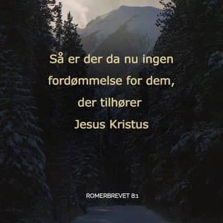 Romerbrevet 8:1-11 - Så er der da nu ingen fordømmelse for dem, der tilhører Jesus Kristus. For gennem Kristus er jeg blevet sat fri ved den Ånds kraft, som bringer liv, og jeg lever ikke længere under syndens lov, som bringer død. Loven var ikke stærk nok til at sejre over menneskets syndige natur, men Gud gav os sejr. Han sendte jo sin egen Søn ind i denne verden, for at han skulle leve under samme vilkår, som vi syndige mennesker levede under, og han gjorde ham til syndebuk for os alle. På den måde blev synden, som var i mennesket, dømt til døden. Derfor kan vi, som nu lever under Åndens ledelse – og ikke under syndens herredømme – opfylde lovens gode hensigt. De, der lever under syndens herredømme, tænker i syndens tankebaner, mens de, der lever under Åndens ledelse, tænker i Åndens tankebaner. Syndens tanker fører til død, men Åndens tanker fører til liv og fred. Synd er nemlig oprør og fjendskab mod Gud. Synden hverken vil eller kan underordne sig Guds vilje, og de, der lever et liv styret af synden, kan ikke behage Gud. I, derimod, er ikke styret af synden, men af Ånden, hvis ellers Guds Ånd bor i jer. Men de, som ikke har Kristi Ånd, hører ikke Kristus til.
Når Kristus bor i jer, skal legemet ganske vist dø engang, fordi synden bragte døden ind i verden, men Ånden giver nyt liv, fordi Kristus tog straffen for al synd på sig selv. Og da Guds Ånd bor i jer, vil han, som oprejste Jesus fra de døde, også oprejse jeres dødelige legemer til sin tid og give jer det evige liv.