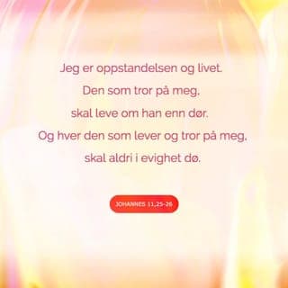 Johannes’ evangelium 11:24-27-24-27 - Marta svarte: «Ja, jeg vet at han skal stå opp igjen til et evig liv i Himmelen.»
Men da sa Jesus til henne: «Jeg er oppstandelsen og livet. Den som tror på Meg, skal leve selv om han dør. Den som lever og velger å tro på Meg, skal aldri i evighet dø. Tror du dette?»
Hun sa til Ham: «Ja, Herre, jeg tror at Du er Kristus, Guds Sønn, som er kommet til vår verden.»