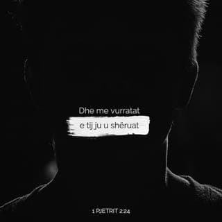 1 Pjetrit 2:24-25 - Ai i mori mëkatet tona
në trupin e vet mbi dru,
që ne të vdesim ndaj mëkatit
e të jetojmë me drejtësi.
Ju u shëruat nga plagët e tij.
Ju ishit si dele të humbura,
por tani u kthyet te bariu
e mbikëqyrësi i shpirtrave tuaj.