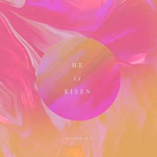 Matthew 28:6 - He is not here; for he is risen, even as he said. Come, see the place where the Lord lay.