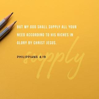 Philippians 4:19 NKJV New King James Version