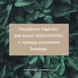 Przypowieści Salomona 9:9-12 - Wesprzyj mądrego, a tym bardziej zmądrzeje;
poucz sprawiedliwego, a pomnoży wiedzę!
Początkiem mądrości jest bojaźń PANA,
poznanie Świętego — oto rozum!
Gdyż dzięki mnie pomnożą się twoje dni
i przedłużą się lata twego życia.
Jeśli jesteś mądry, jesteś mądry dla siebie,
jeśli jesteś szydercą, sam poniesiesz tego skutki.