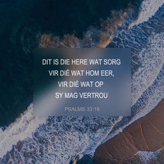 Psalms 33:18-20 - Nee, die Here sorg vir die mense wat Hom dien,
die mense wat glo dat Hy sal doen wat Hy belowe het.
Hy red hulle van die dood,
Hy laat hulle lewe wanneer daar min kos is.
Ons weet dat die Here ons sal help, Hy sal ons beskerm.