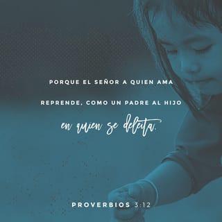 Proverbios 3:12 - porque el SEÑOR disciplina al que ama,
como un papá al hijo que quiere.