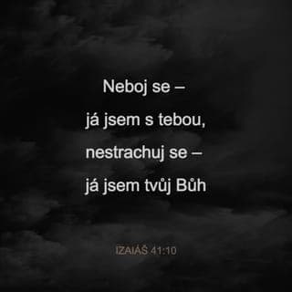 Izaiáš 41:10 - Neboj se, protože já jsem s tebou, nehleď ustrašeně, protože já jsem tvůj Bůh. Budu tě posilovat, ano, budu ti pomáhat a držet tě svou spravedlivou pravicí.