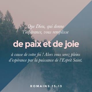 Romains 15:13 PDV2017