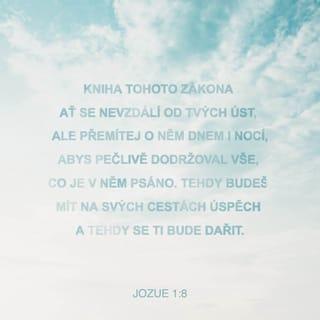 Jozue 1:8 CSP Český studijní překlad