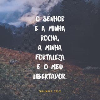 Salmos 18:1-9 - Eu te amarei do coração, ó SENHOR, fortaleza minha. O SENHOR é o meu rochedo, e o meu lugar forte, e o meu libertador; o meu Deus, a minha fortaleza, em quem confio; o meu escudo, a força da minha salvação e o meu alto refúgio. Invocarei o nome do SENHOR, que é digno de louvor, e ficarei livre dos meus inimigos.
Cordéis de morte me cercaram, e torrentes de impiedade me assombraram. Cordas do inferno me cingiram, laços de morte me surpreenderam.
Na angústia, invoquei ao SENHOR e clamei ao meu Deus; desde o seu templo ouviu a minha voz e aos seus ouvidos chegou o meu clamor perante a sua face.
Então, a terra se abalou e tremeu; e os fundamentos dos montes também se moveram e se abalaram, porquanto se indignou. Do seu nariz subiu fumaça, e da sua boca saiu fogo que consumia; carvões se acenderam dele. Abaixou os céus e desceu, e a escuridão estava debaixo de seus pés.
