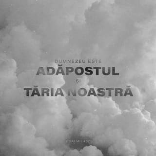 Psalmii 46:1-2 - Sprijin și adăpost, mereu,
Ne este-al nostru Dumnezeu,
Căci ajutor e pentru noi,
Ce nu lipsește în nevoi.
De-aceea, noi – în orice vreme –
N-avem nimic de a ne teme,
Chiar dacă tot acest pământ
Se zguduie, sau dacă sânt
Clătinați munți-aceia care
Se află-n inimă de mare