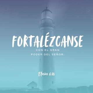 Efesios 6:10 - Finalmente, dejen que el gran poder de Cristo les dé las fuerzas necesarias.