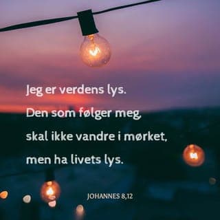 Johannes’ evangelium 8:12-18 - Så fortsatte Jesus å undervise folket: «Jeg er verdens lys. Den som vandrer med Meg, skal slippe å vandre i mørket, fordi dere har det lyset som gir evig liv.»
Da sa fariseerne til Jesus: «Du forteller selv om hvem Du er, men er ikke objektiv. Derfor tror vi ikke at det Du sier, er sant.» Jesus svarte dem: «Selv om Jeg forteller om Meg selv, er det sant, for Jeg vet hvor Jeg kommer fra og hvor Jeg er på vei. Men dere vet ikke hvor Jeg kommer fra eller hvor Jeg går hen.
Dere dømmer folk etter det dere ser i det ytre, men Jeg dømmer ingen. Men likevel, om Jeg skulle dømme, så er Min dom sann og rettferdig. For Jeg kan dømme sammen med Gud, Min Far – Han som har sendt Meg til jorden. Ifølge loven skal det være to personer for å kunne bekrefte at noe er sant. Så når Jeg forteller om Meg selv, så vil Gud kunne bekrefte det Jeg sier.»