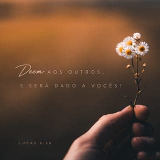Lucas 6:38 - Deem, e vocês receberão muito mais em troca. O que lhes é dado em troca é medido de tal forma para que mais possa lhes ser dado, derramando bênçãos que se espalham a sua volta. O quanto vocês dão, determinará o quanto irão receber.”