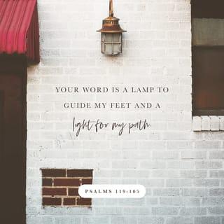 Tehillim (Psalms) 119:105 - Nun Your word is a lamp to my feet And a light to my path.