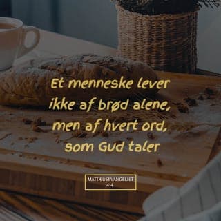 Mattæusevangeliet 4:3-4 - Da kom Fristeren til ham og sagde: „Hvis du virkelig er Guds Søn, hvorfor siger du så ikke til de sten dér, at de skal blive til brød?”
Jesus svarede: „Der står skrevet: ‚Et menneske lever ikke af brød alene, men af hvert ord, som Gud taler.’ ”