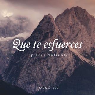 JOSUÉ 1:8-9 - Nunca se apartará de tu boca este libro de la ley, sino que de día y de noche meditarás en él, para que guardes y hagas conforme a todo lo que en él está escrito; porque entonces harás prosperar tu camino, y todo te saldrá bien. Mira que te mando que te esfuerces y seas valiente; no temas ni desmayes, porque Jehová tu Dios estará contigo en dondequiera que vayas.