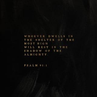 Psalms 91:1 - Whoever goes to the LORD for safety,
whoever remains under the protection of the Almighty