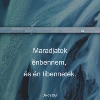 János evangéliuma 15:4 - Maradjatok velem és lakjatok bennem, ahogyan a szőlővessző is a szőlő tövén marad — akkor én is bennetek maradok! A szőlővessző sem teremhet gyümölcsöt önmagában, csak ha a szőlő tövén marad. Ugyanígy ti is csak akkor teremhettek gyümölcsöt, ha bennem maradtok.