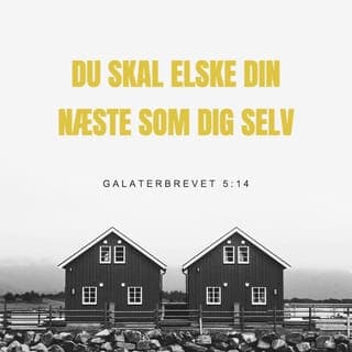 Galaterbrevet 5:13-14 - Kære venner, I er kaldet til et liv i frihed fra lovgerninger. Men misbrug ikke friheden. Gør den ikke til en undskyldning for at handle selvisk. Nej, I skal tjene hinanden i kærlighed. Hele loven er samlet i én befaling, nemlig kærlighedsbudet: Du skal elske din næste som dig selv.