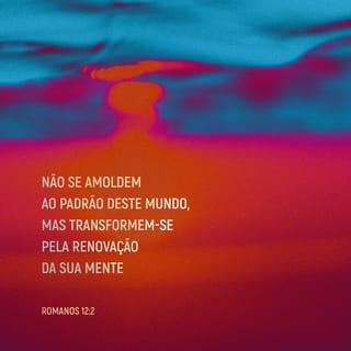 Romanos 12:2-8 - Não vivam como vivem as pessoas deste mundo, mas deixem que Deus os transforme por meio de uma completa mudança da mente de vocês. Assim vocês conhecerão a vontade de Deus, isto é, aquilo que é bom, perfeito e agradável a ele.
Por causa da bondade de Deus para comigo, me chamando para ser apóstolo, eu digo a todos vocês que não se achem melhores do que realmente são. Pelo contrário, pensem com humildade a respeito de vocês mesmos, e cada um julgue a si mesmo conforme a fé que Deus lhe deu. Porque, assim como em um só corpo temos muitas partes, e todas elas têm funções diferentes, assim também nós, embora sejamos muitos, somos um só corpo por estarmos unidos com Cristo. E todos estamos unidos uns com os outros como partes diferentes de um só corpo. Portanto, usemos os nossos diferentes dons de acordo com a graça que Deus nos deu. Se o dom que recebemos é o de anunciar a mensagem de Deus, façamos isso de acordo com a fé que temos. Se é o dom de servir, então devemos servir; se é o de ensinar, então ensinemos; se é o dom de animar os outros, então animemos. Quem reparte com os outros o que tem, que faça isso com generosidade. Quem tem autoridade, que use a sua autoridade com todo o cuidado. Quem ajuda os outros, que ajude com alegria.