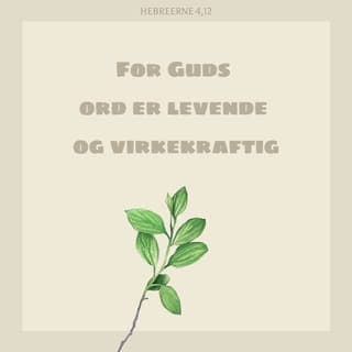 Hebreerbrevet 4:11-13 - La oss derfor være ivrige etter å komme inn i denne hvilen, slik at ikke noen faller fra fordi de er ulydige mot Gud. Gud ser oss akkurat som vi er, og ingenting er skjult for Ham. Til slutt skal vi stå til regnskap for alt vi har gjort. Hans Ord er levende. Det virker i oss, og det er så skarpt at det trenger inn i det aller innerste i oss. Guds Ord avslører våre innerste tanker og motiver.
