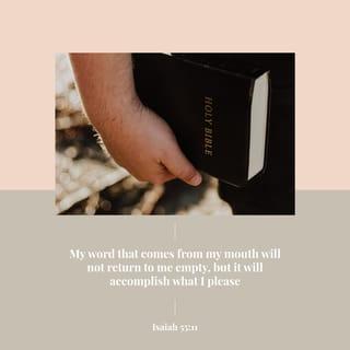 Isaiah 55:11 NCV