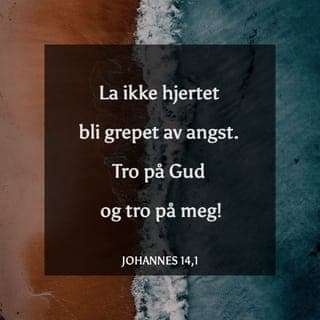 Johannes’ evangelium 14:1-4 - «La ikke hjertet bli grepet av frykt! Tro på Gud og tro på Meg! Nå går Jeg til Gud, Min Far, i Himmelen og forbereder en plass for dere der. I Hans hus er det mange rom. Når Jeg er ferdig med å forberede plassen for dere, vil Jeg komme tilbake for å hente dere. For dere skal være der Jeg er! Dere vet jo hvor Jeg går, og hvordan dere skal komme dit.»