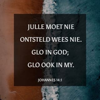 JOHANNES 14:1-7 - “Julle moet nie ontsteld wees nie. Glo in God; glo ook in My. In die huis van my Vader is daar baie woonplek. As dit nie so was nie, sou Ek nie vir julle gesê het Ek gaan om vir julle plek gereed te maak nie. En as Ek gegaan het en vir julle plek gereed gemaak het, kom Ek terug en sal julle na My toe neem, sodat julle ook kan wees waar Ek is. En julle ken die weg na die plek waarheen Ek gaan.”
Tomas sê toe vir Hom: “Here, ons weet nie waarheen U gaan nie; hoe kan ons dan die weg daarheen ken?”
Jesus het vir hom gesê: “Ek is die weg en die waarheid en die lewe. Niemand kom na die Vader toe behalwe deur My nie. As julle My ken, sal julle my Vader ook ken. En van nou af ken julle Hom en sien julle Hom.”