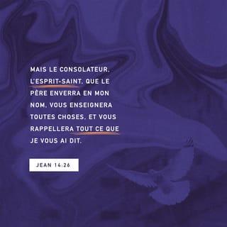 Jean 14:25-31 NFC Nouvelle Français courant